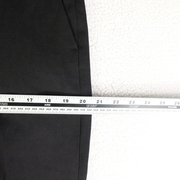 Peachoo Krejberg Dress Pants Womens 44 Black Slim Fit Trousers Viscose Linen - Picture 7 of 14